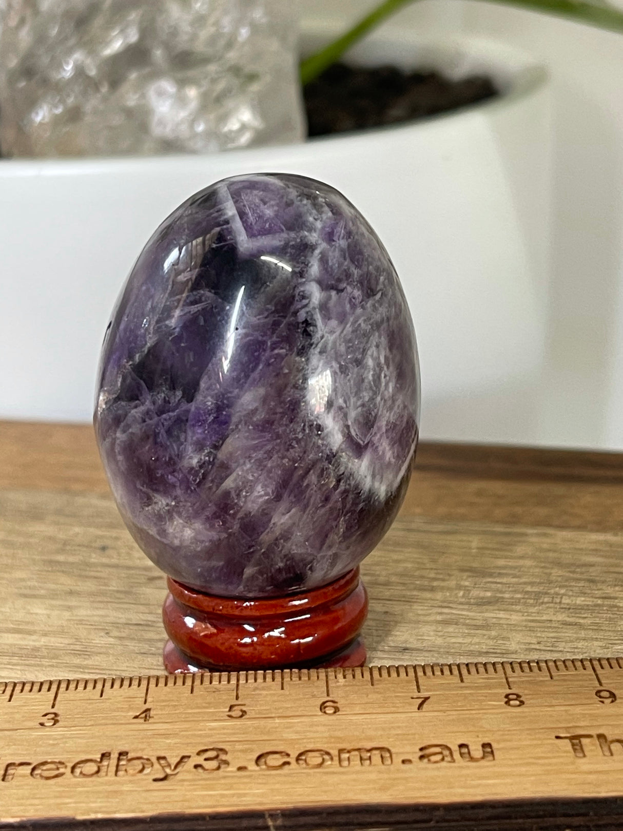 Chevron Amethyst Egg