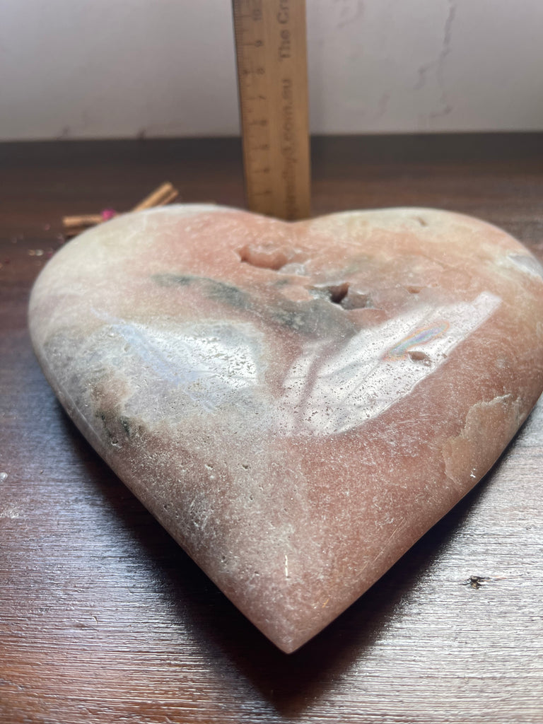 Pink Amethyst Heart - Huge 2.1 kilos -Compassion