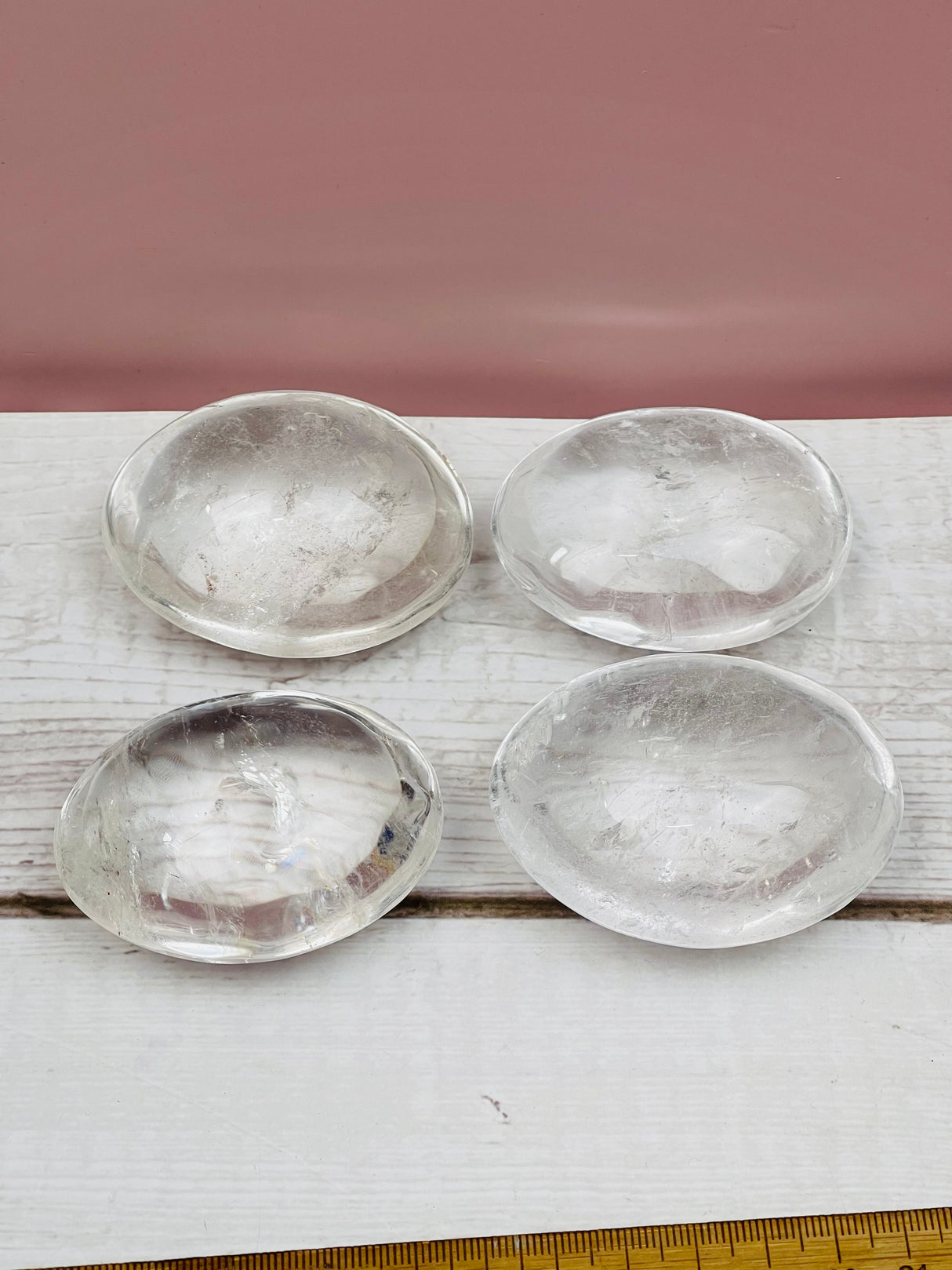 Clear Quartz Palmstone - “I have the power to manifest all my dreams and desires”.