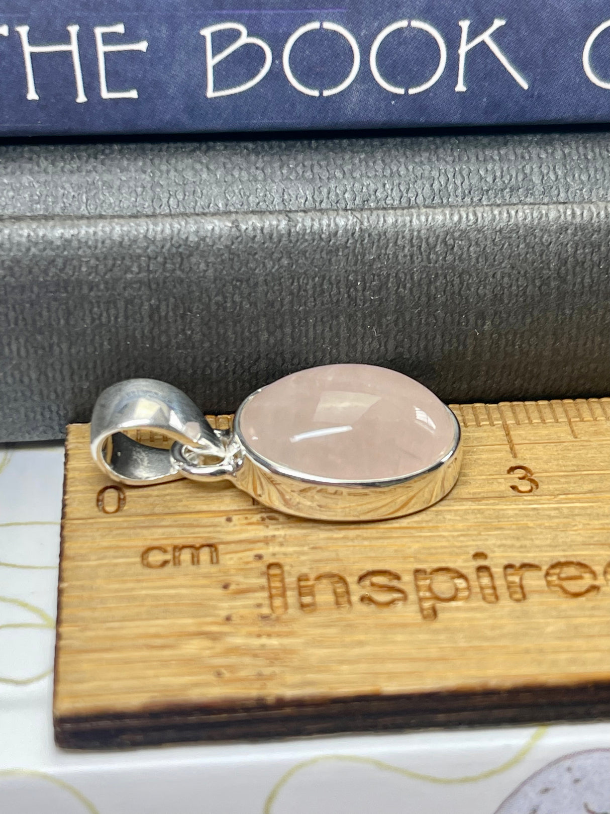 Rose Quartz Pendant & Chain - "I radiate love, beauty, confidence, and grace."