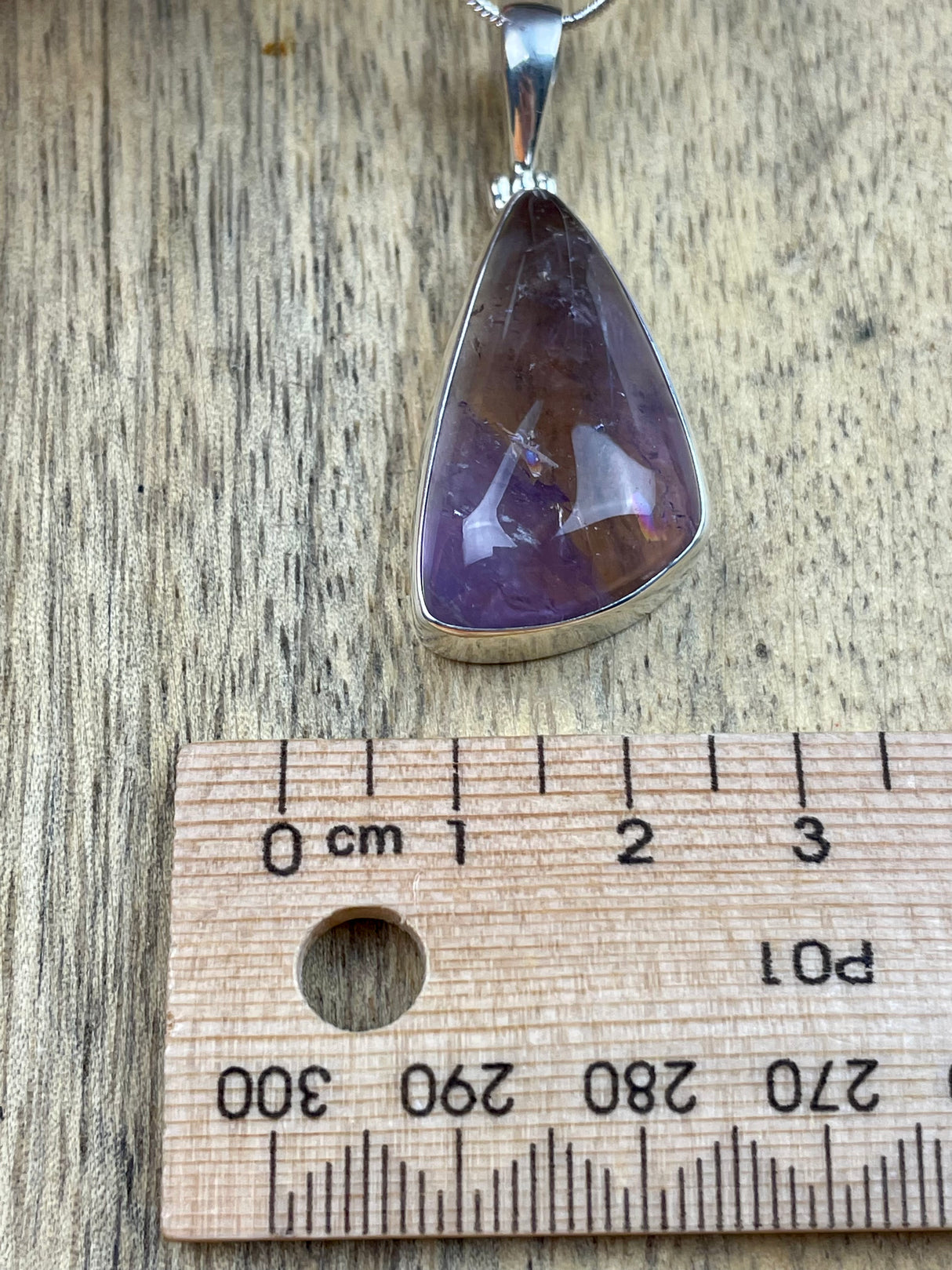 Ametrine Silver Pendant & Chain - "I can overcome anything I set my mind to."
