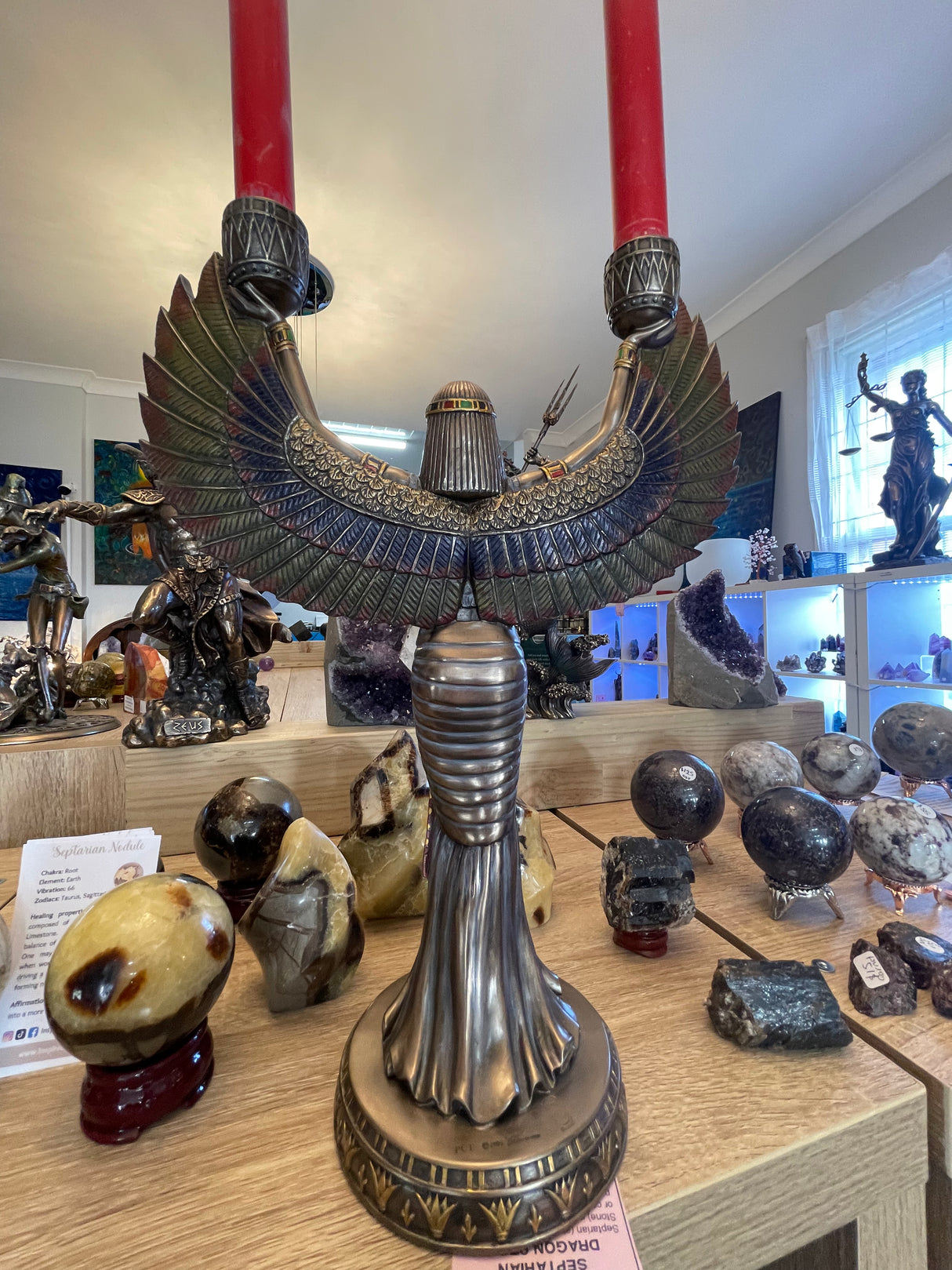 Isis Candle Holder – Egyptian Goddess of Magic, Healing & Fertility