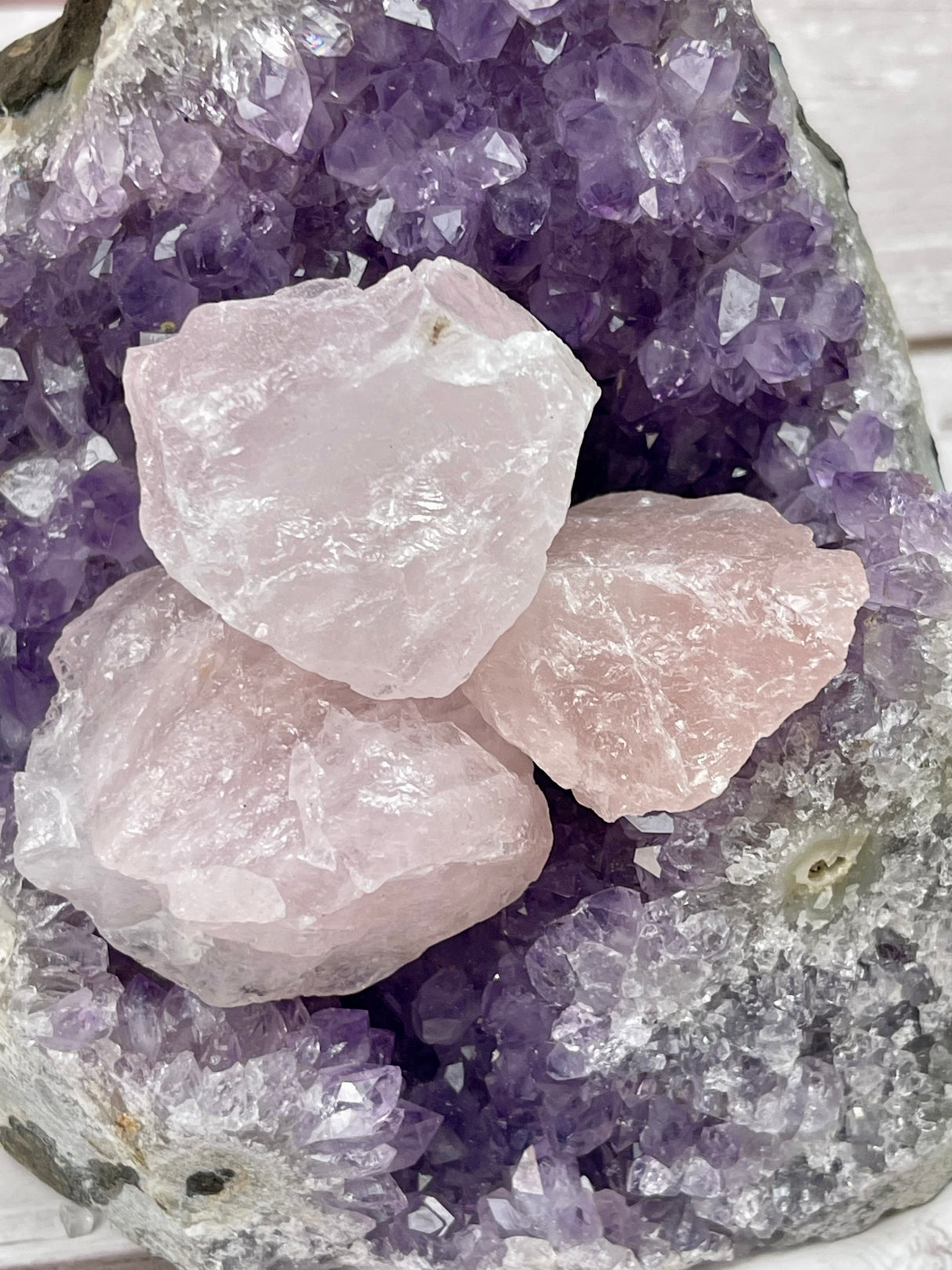 Rose Quartz Chunks - Love & Stress