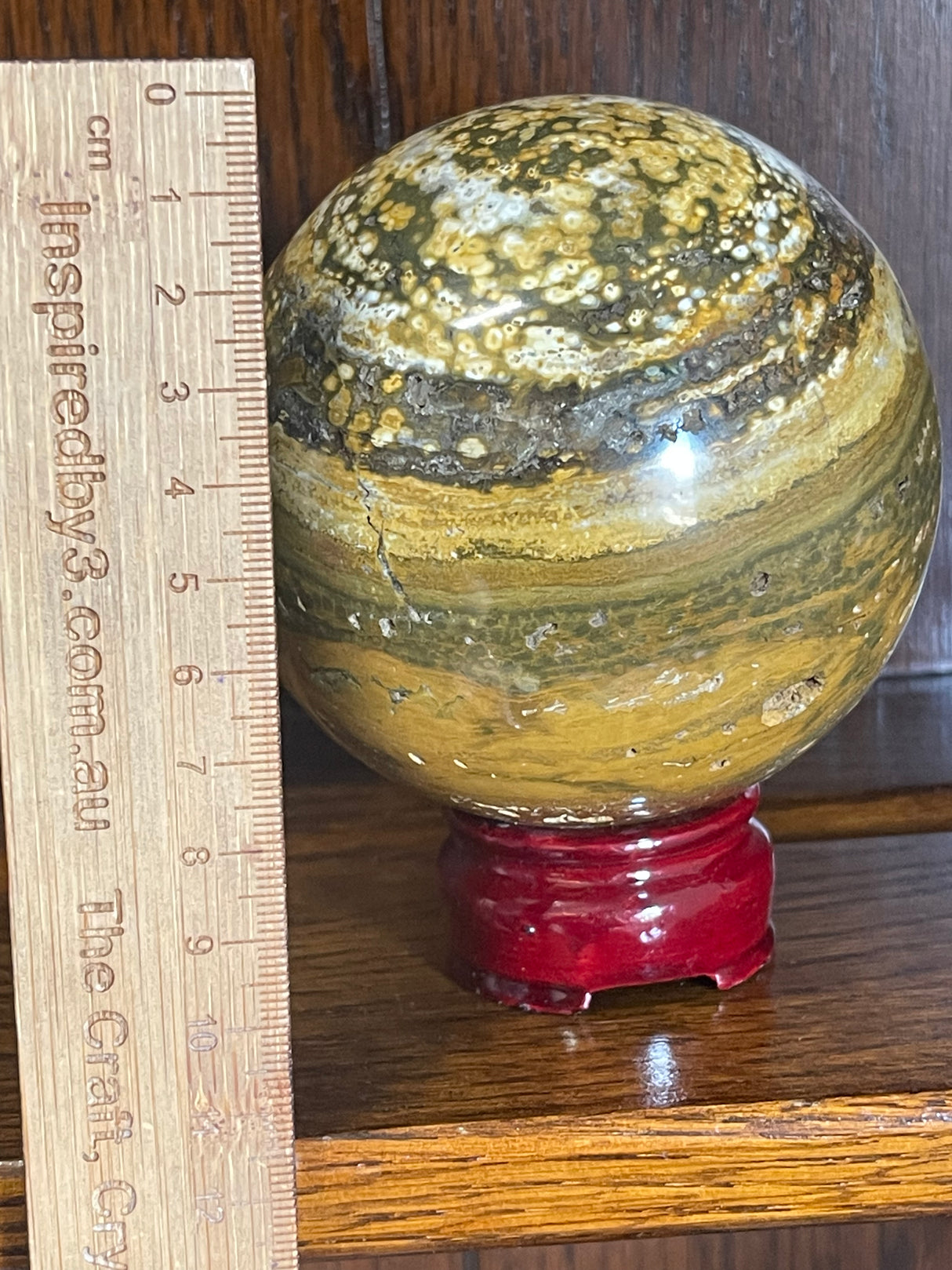 Ocean Jasper Sphere 9cm 966g - Transformation & Healing