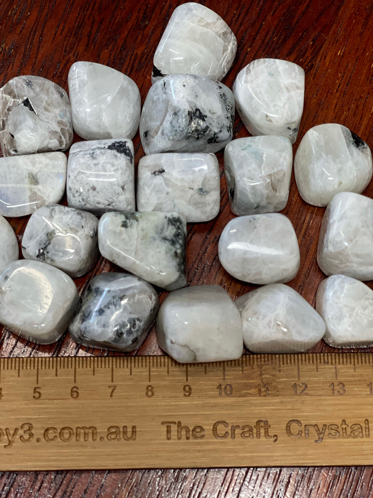 Rainbow Moonstone Tumbled Stone – Stone of Intuition, Divine Light & New Beginnings
