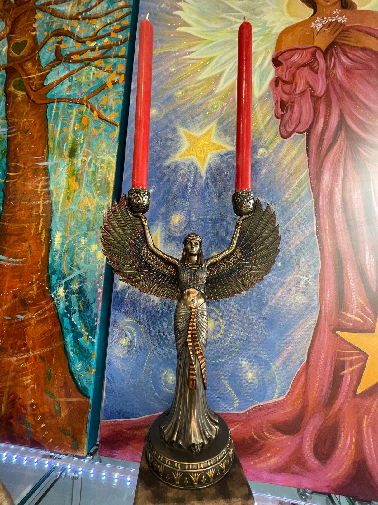 Isis Candle Holder – Egyptian Goddess of Magic, Healing & Fertility