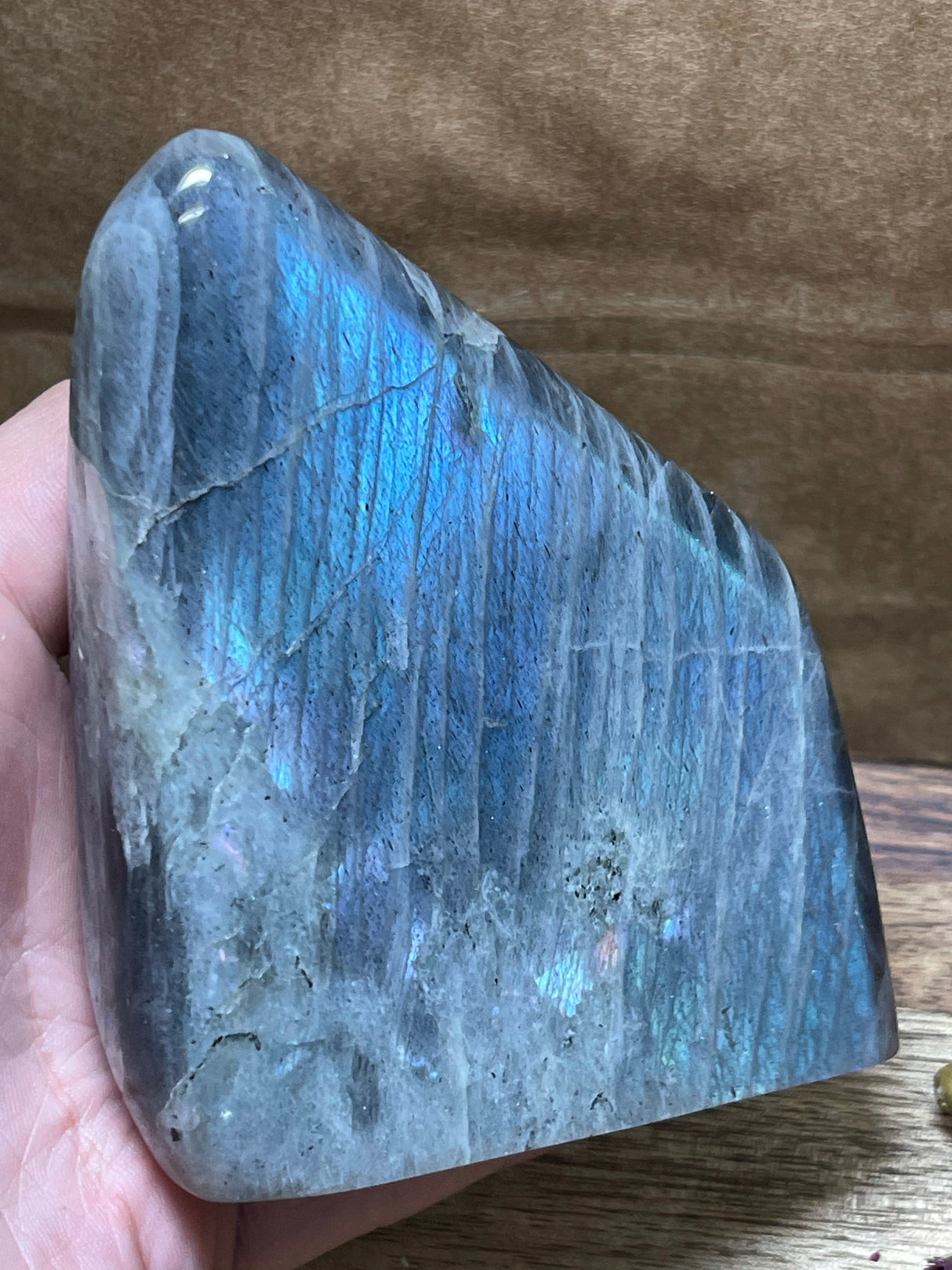 Labradorite Freeform - A Grade 524g - “I welcome change and transformation into my life”.