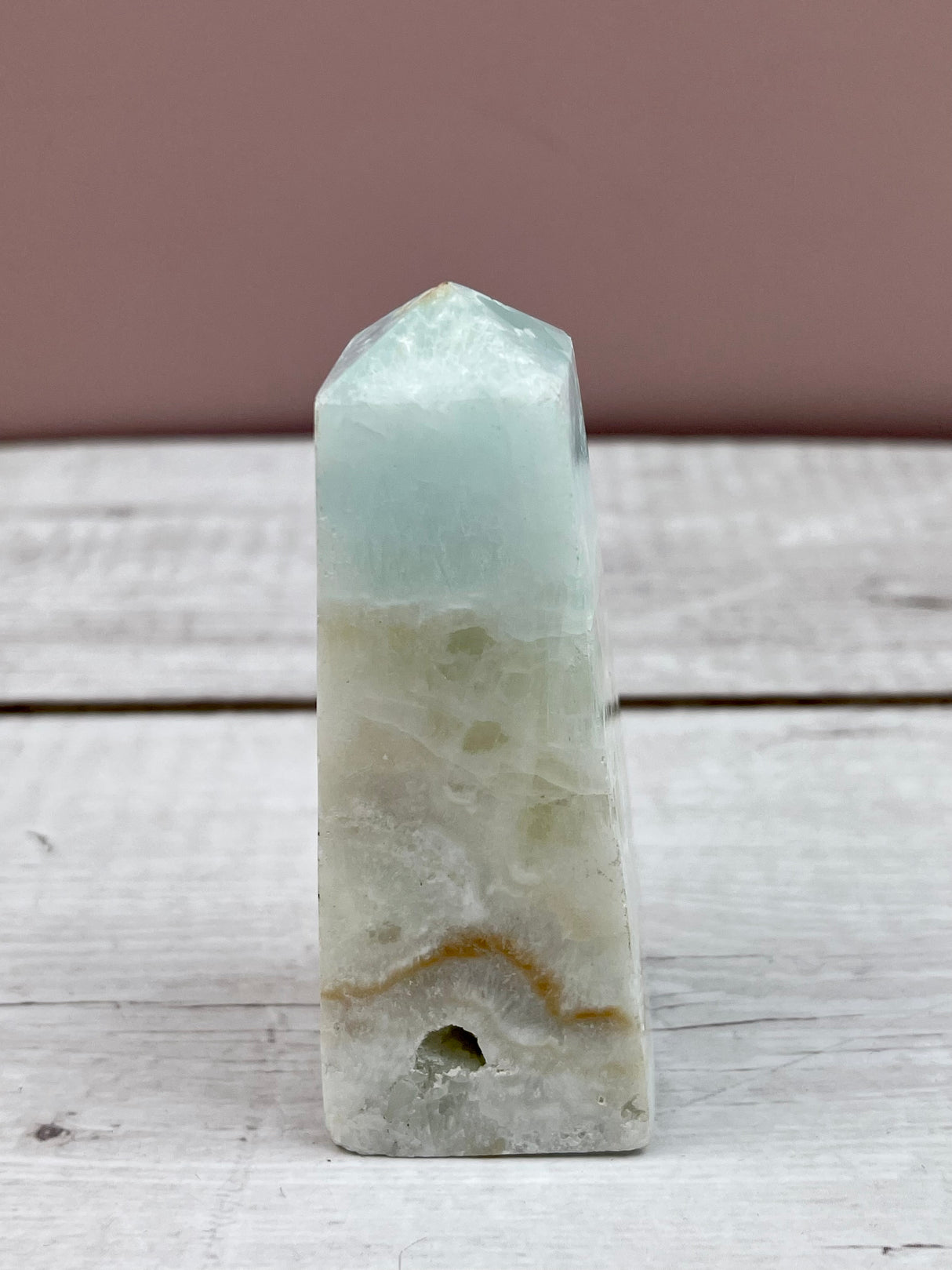 Caribbean Blue Calcite Point #8 - Calming, Clairvoyance & Astral Travel