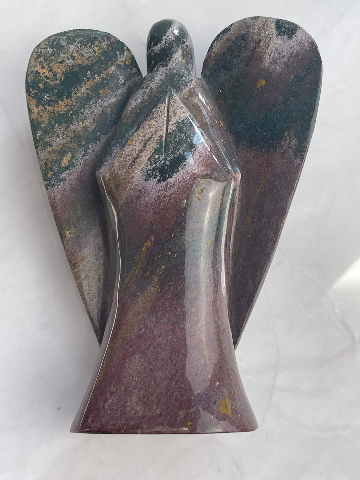 Jasper Ocean Angel 995g (Orbicular Jasper) - Enjoyment of Life. Stress Relief.