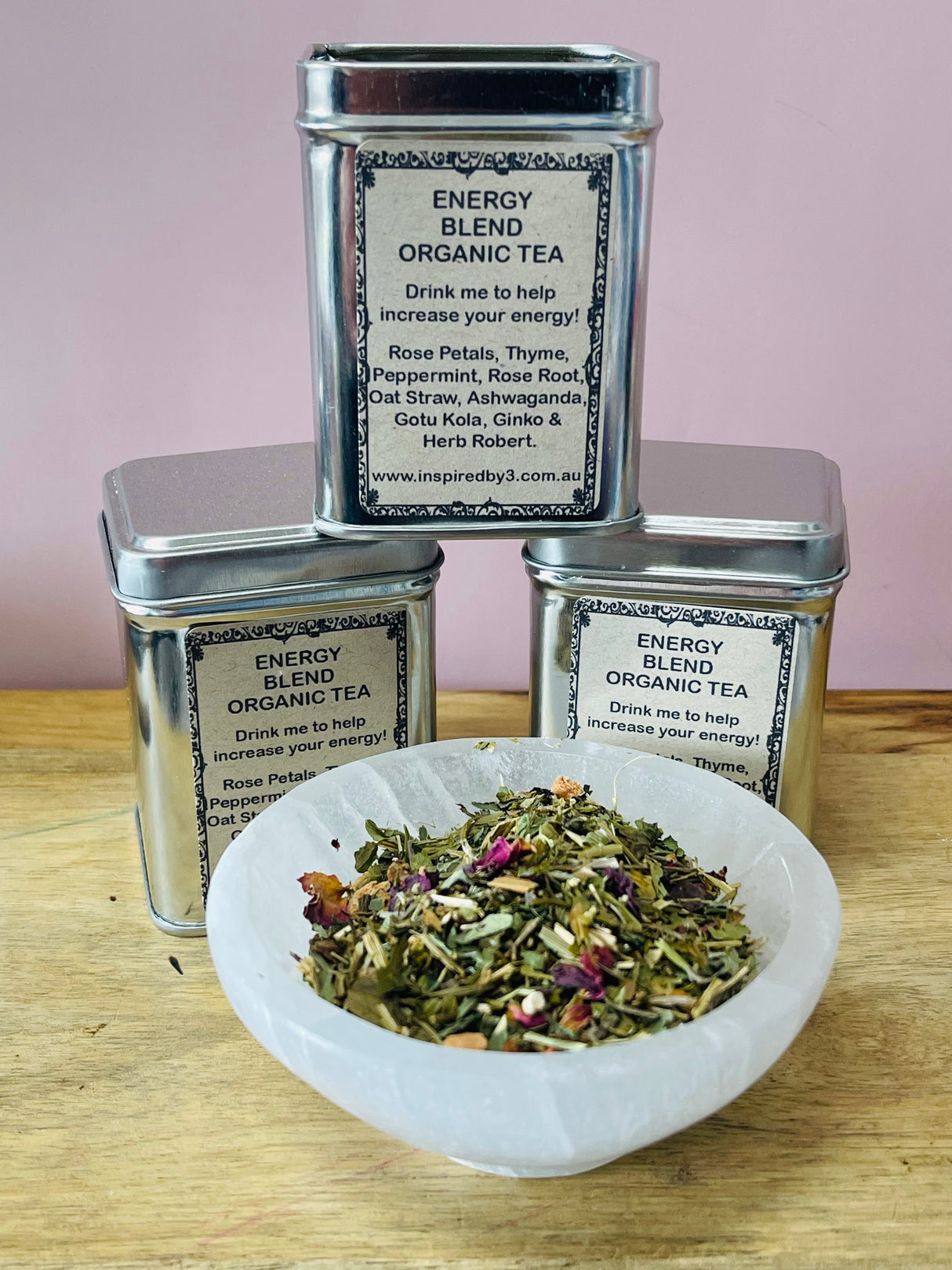 Energy Organic Tea Blend - Caffeine Free. Healing Strength. Meditation.