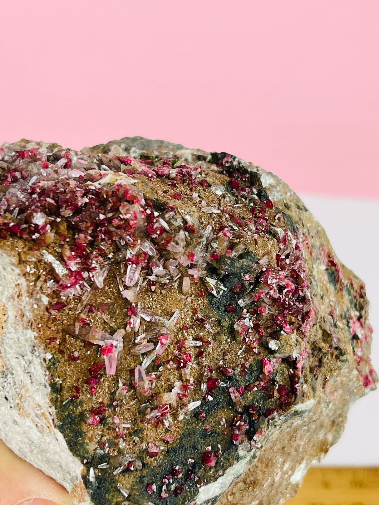 Cobaltoan Calcite with Quartz 859g - Aphrodite Stone - Talisman of Love