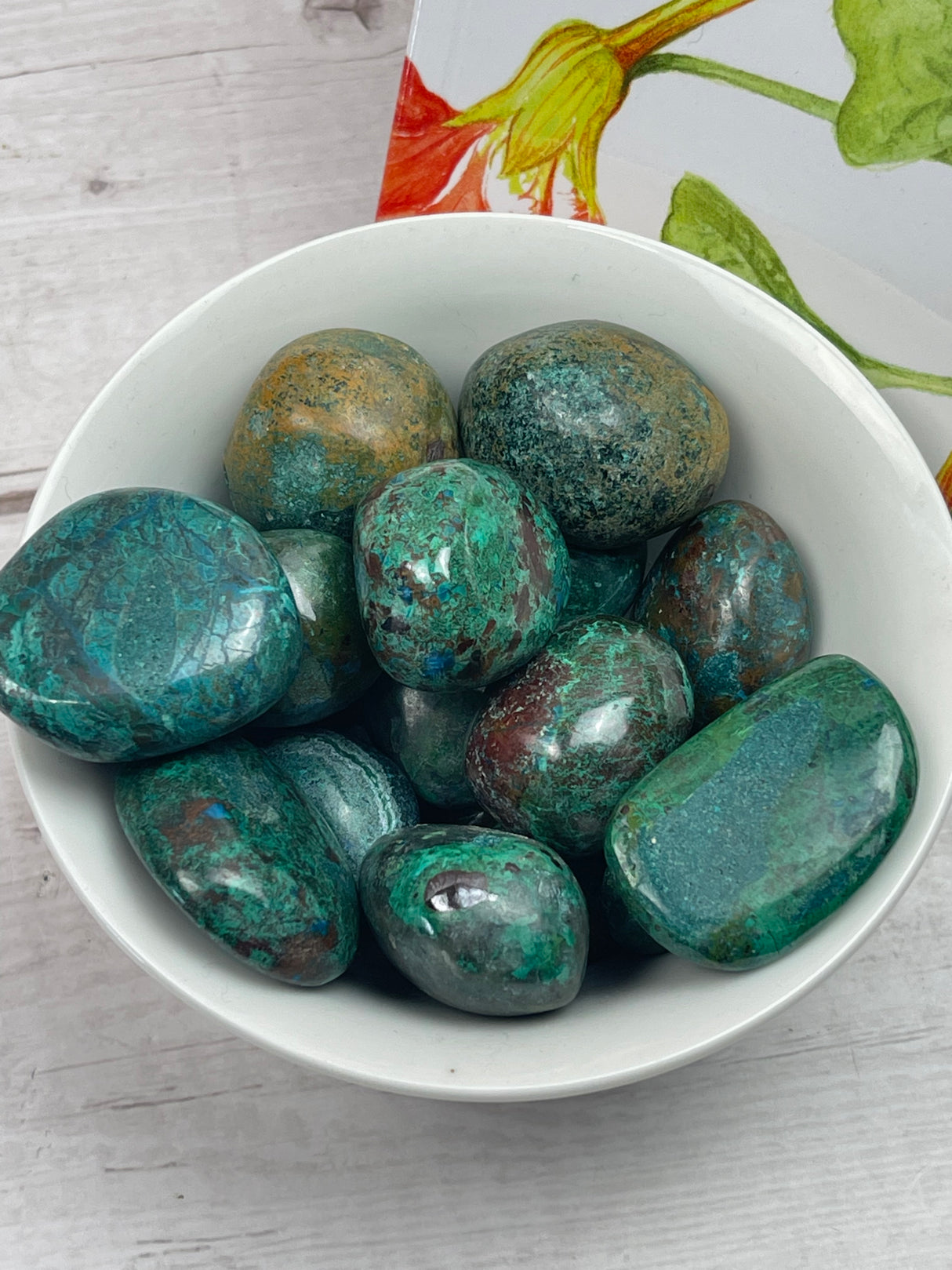 Chrysocolla Tumbled Stone – Stone of Communication, Empowerment & Inner Peace