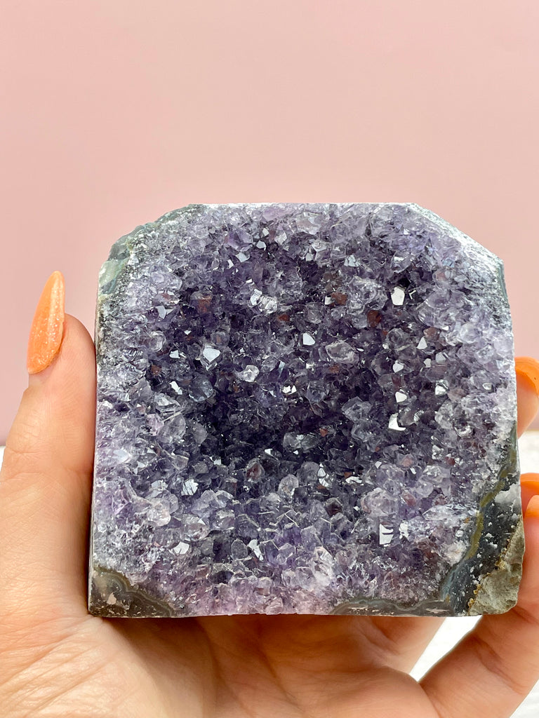 Amethyst Cluster 414g  #25 - Protection. Intuition. Healing.
