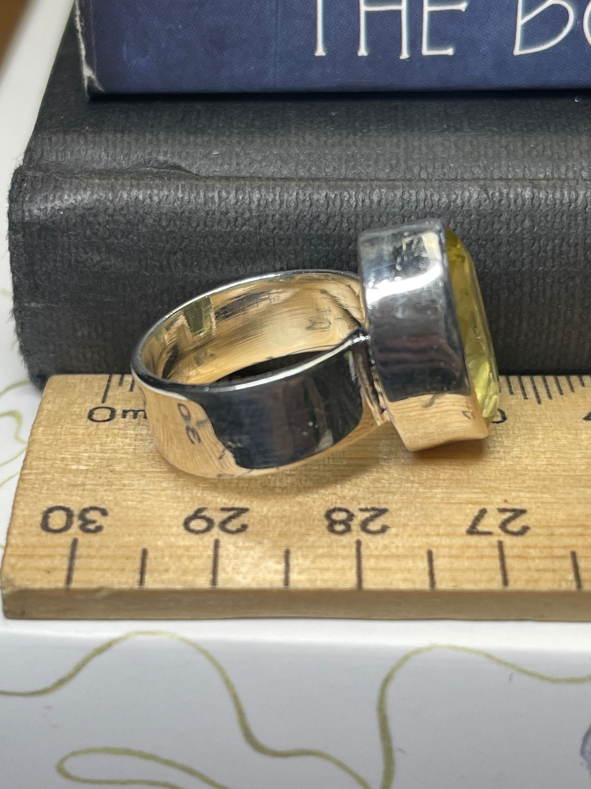 Lemon Quartz Silver Ring Size 7 - New Beginnings