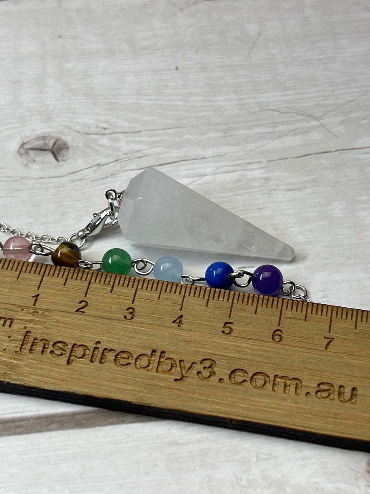 Clear Quartz Pendulum with Chakra Chain – Clarity, Amplification and Divine Alignment