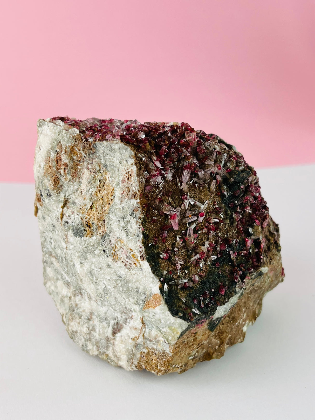 Cobaltoan Calcite with Quartz 859g - Aphrodite Stone - Talisman of Love