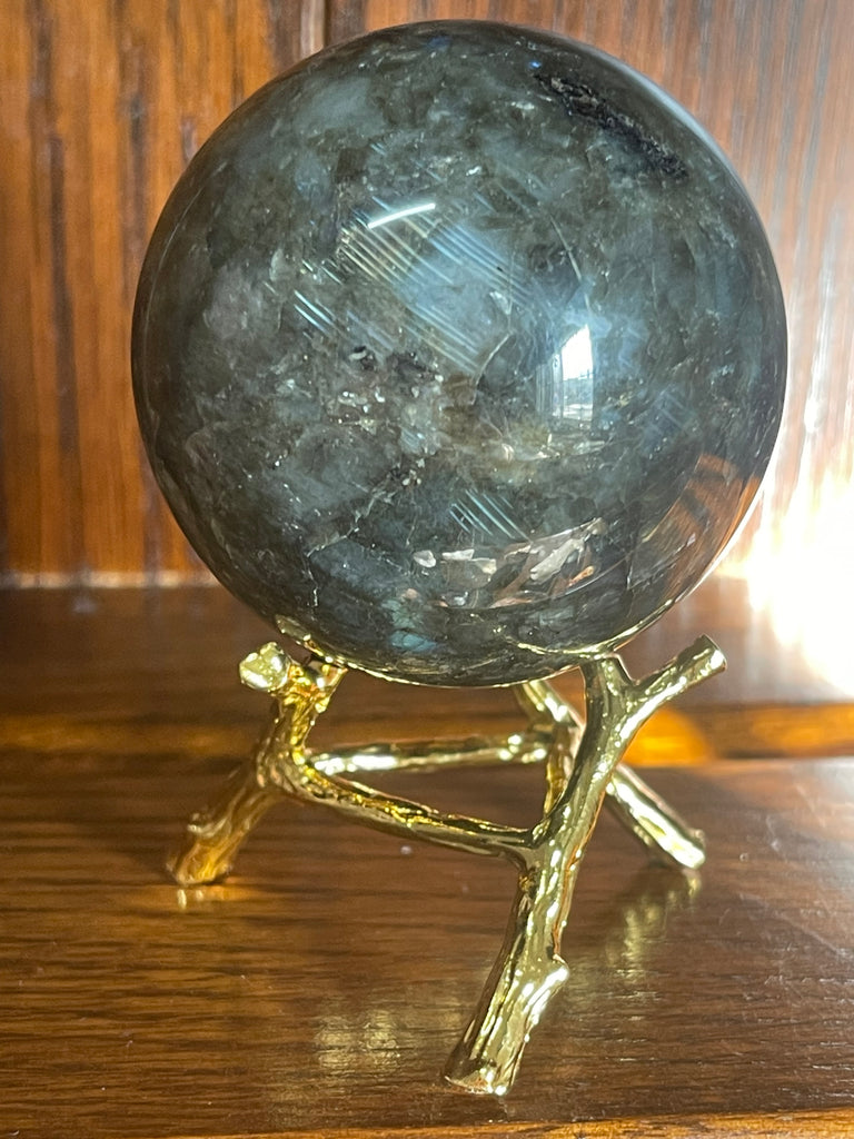 Labradorite Sphere #5 -295g - Enhances Psychic Abilities