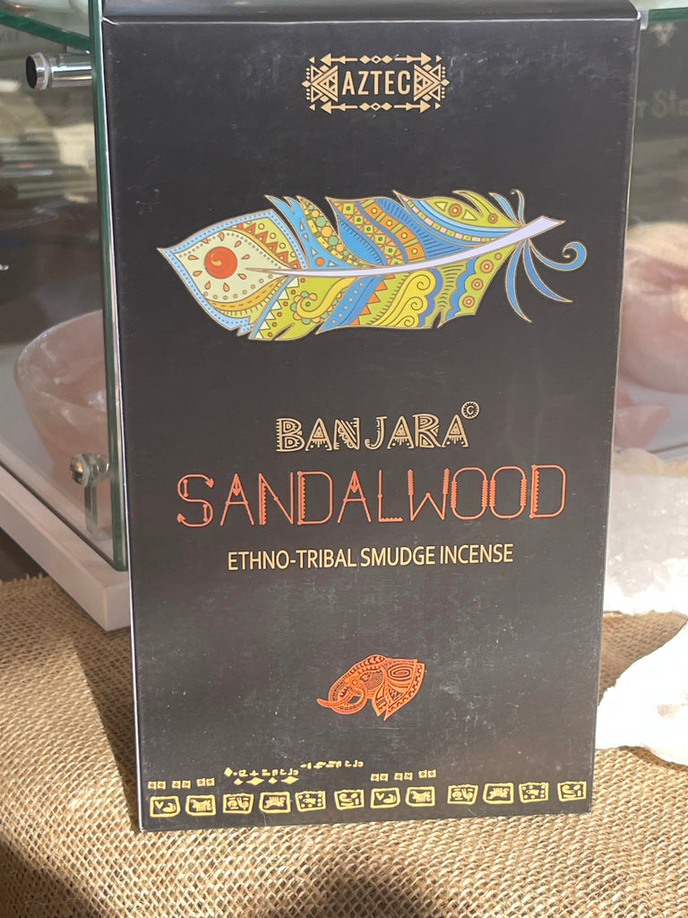 SANDALWOOD - Box of Banjara Ethno-Tribal Incense 12x 15g packs