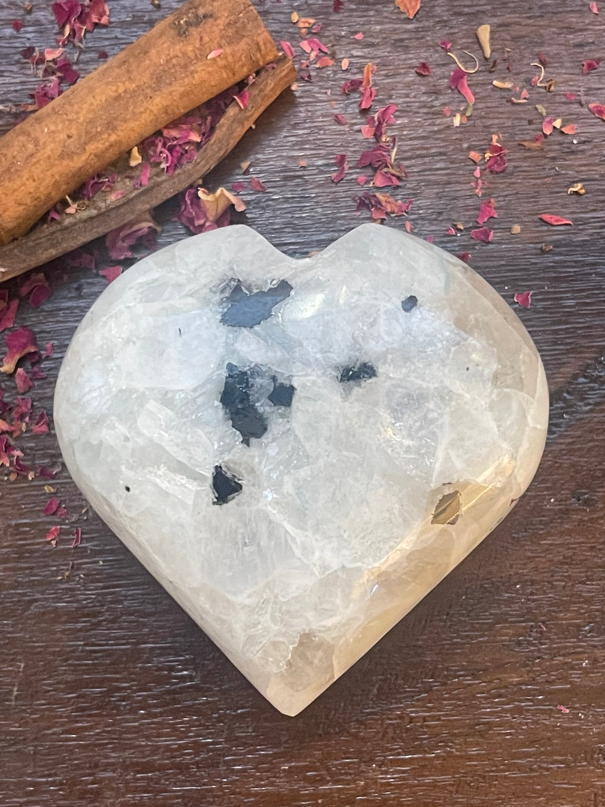 Moonstone Rainbow Heart #2 - Inner Peace