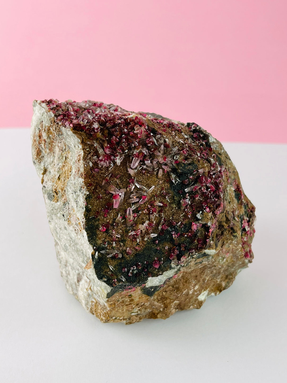 Cobaltoan Calcite with Quartz 859g - Aphrodite Stone - Talisman of Love