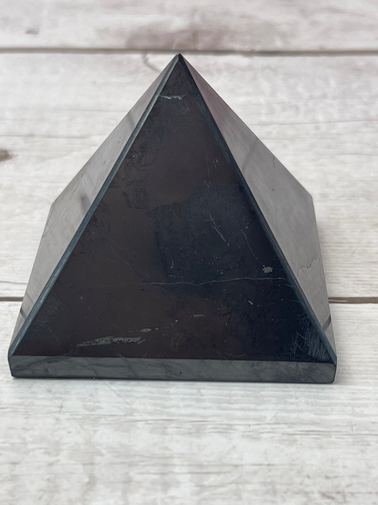 Shungite Pyramid – 6cm | Stone of Protection, Purification & Grounding