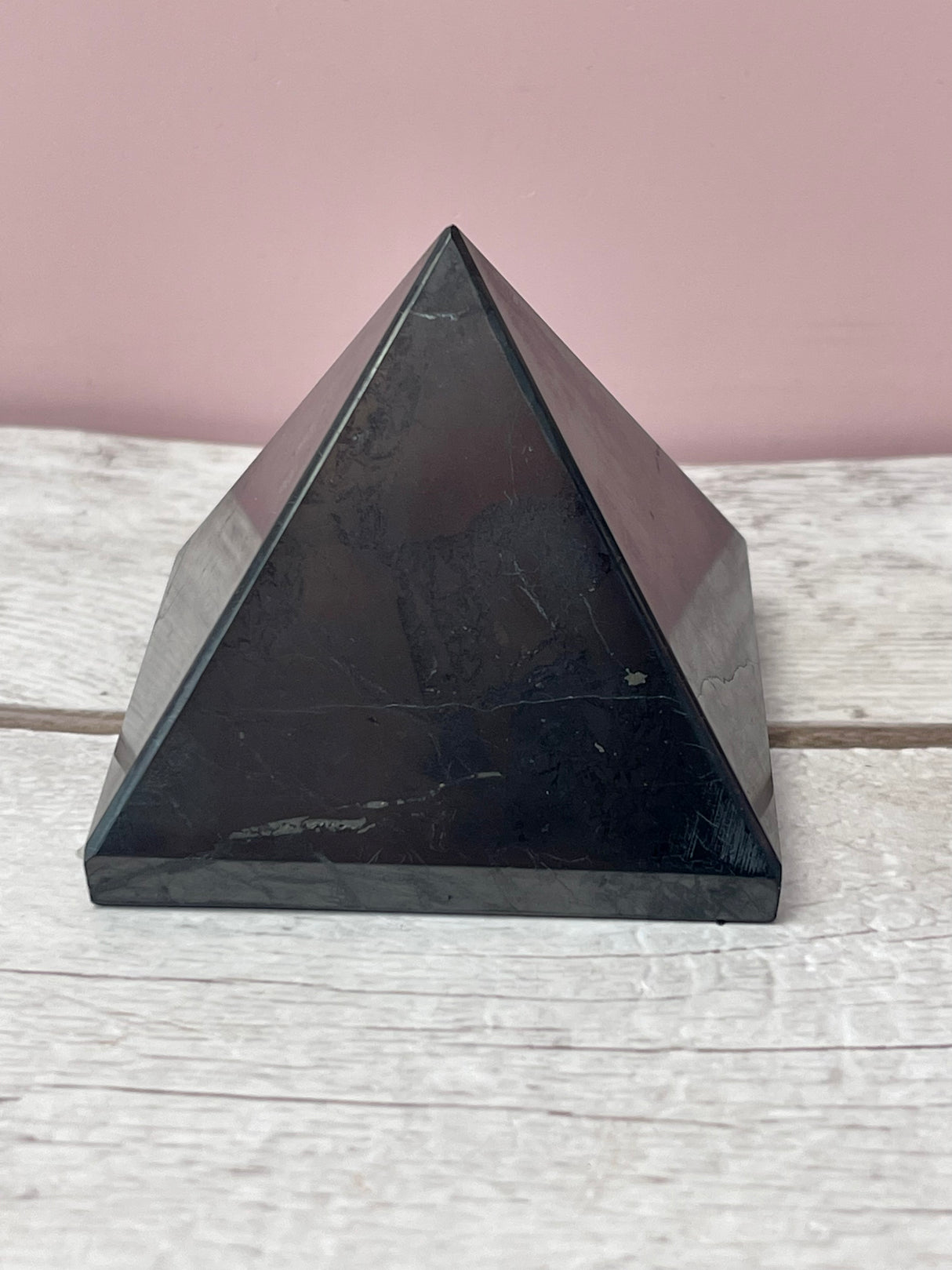 Shungite Pyramid – 6cm | Stone of Protection, Purification & Grounding