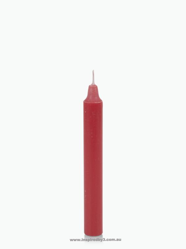 Red taper wishing candle for spell work