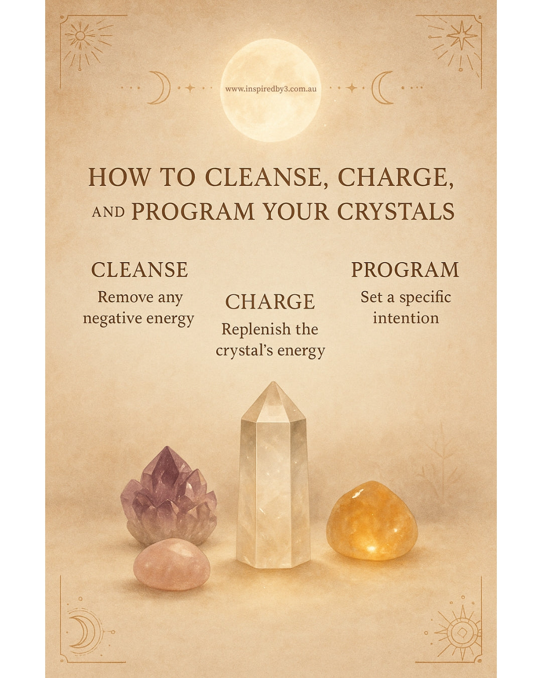 How to Cleanse, Charge and Program Your Crystals