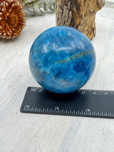 Blue Apatite Sphere 318g (6cm) – Stone of Inspiration, Clarity & Motivation