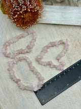 Rose Quartz Chip Bracelet - “I radiate love, beauty, confidence and grace”