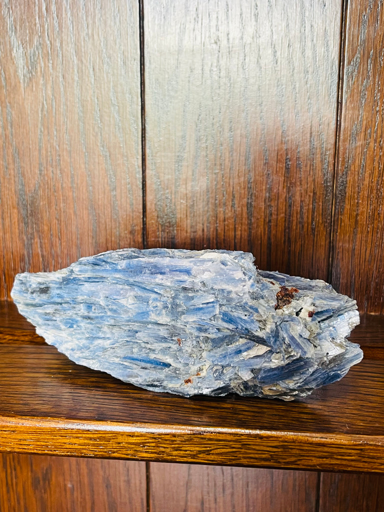 Blue Kyanite with Garnets 777g - "I am open to receiving Divine guidance from my spirit guides."