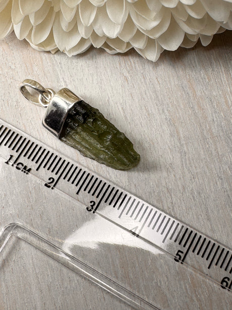 Moldavite Silver Pendant #9 2.12g- Transformation & Protection