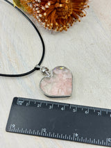 Rose Quartz Heart Bottle Pendant – Stone of Love, Harmony & Emotional Healing