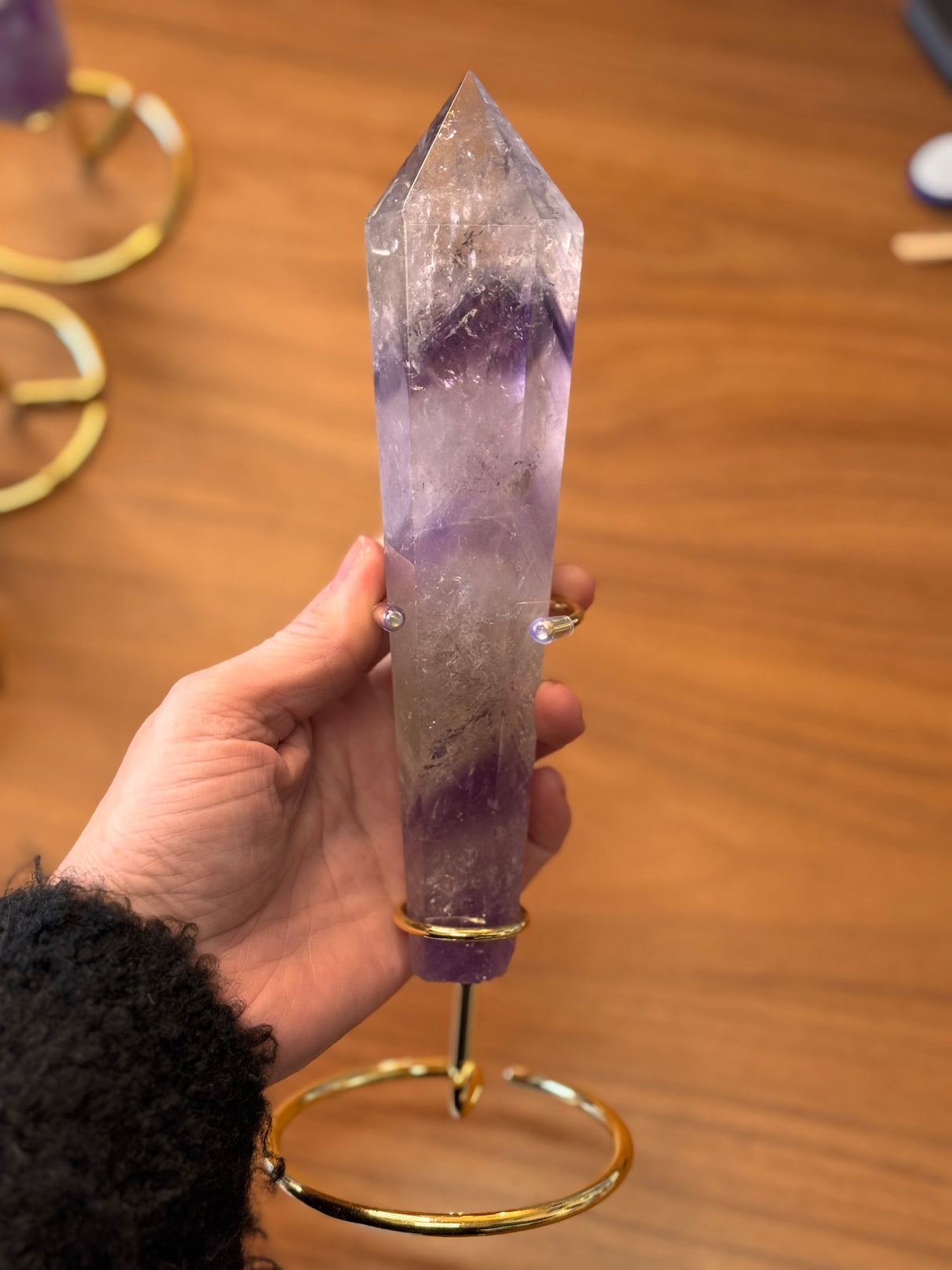 Amethyst Wand 381g – Channel of Divine Calm and Spiritual Insight