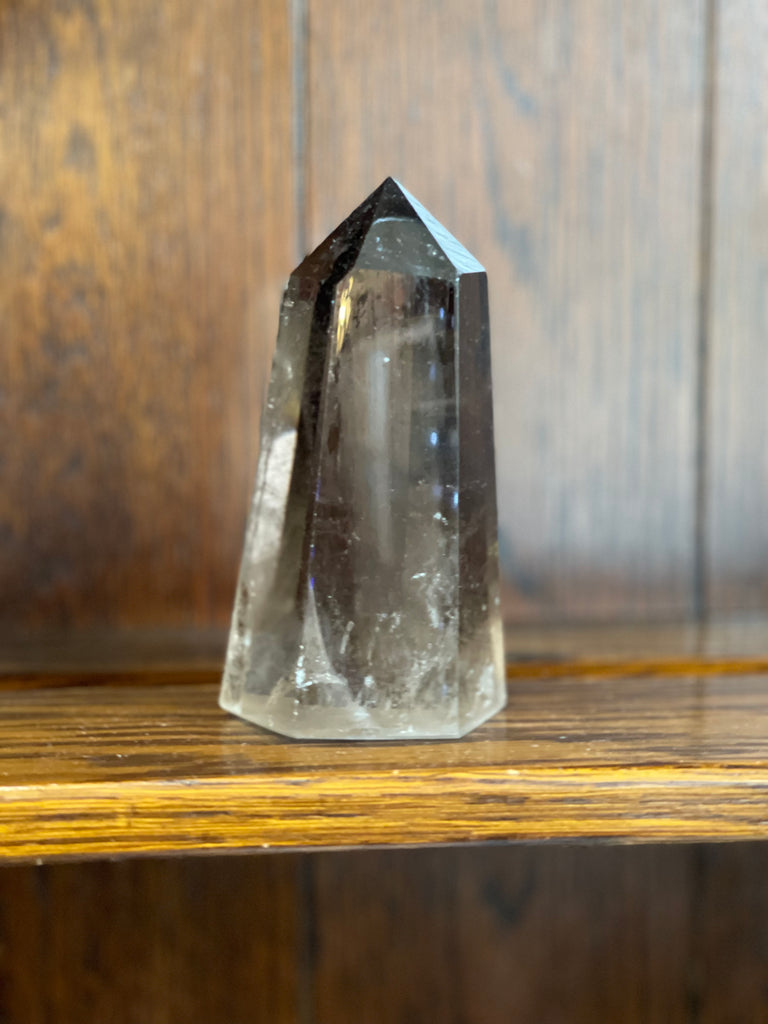 Smoky Quartz Tower #2 489g - “My spirit is deeply grounded in the present moment”.