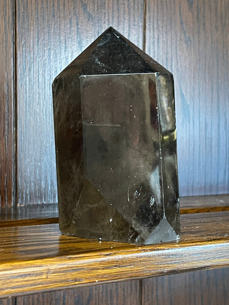 Smoky Quartz Tower #4 749g - “My spirit is deeply grounded in the present moment”.