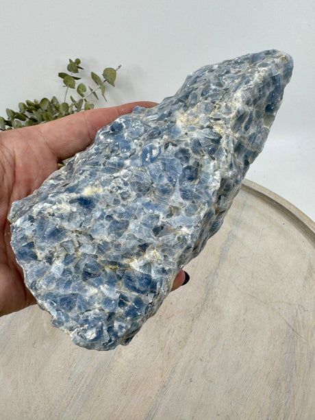 Blue Calcite Natural Chunk 641g – Stone of Calm, Communication & Gentle Healing