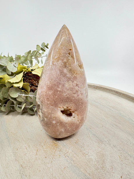 Pink Amethyst freeform 855g 15cm – soft pink crystal for love, peace and emotional healing – Inspired By 3 Crystals Australia.