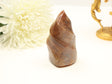 Peach moonstone flame crystal with natural shimmer 455g for emotional healing and feminine energy