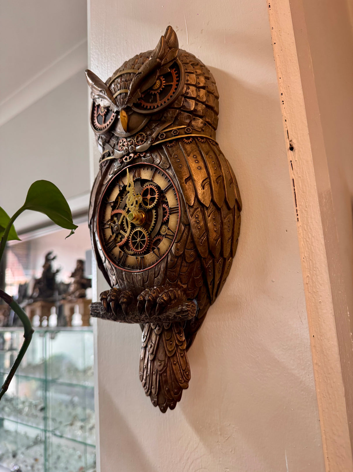 Owl Wall Clock with Wagging Tail - Wisdom