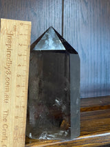Smoky Quartz Generator #5 807g - “My spirit is deeply grounded in the present moment”.