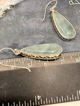 Aquamarine Silver Drop Earrings  - “I clearly and calmly express my most authentic truth”.