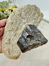 Brown Dravite Tourmaline in Mica – 777g | Rare Stone of Grounding, Protection & Inner Strength