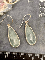 Aquamarine Silver Drop Earrings  - “I clearly and calmly express my most authentic truth”.