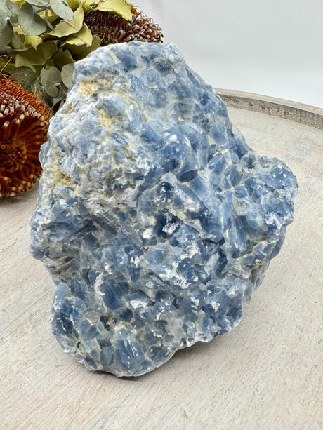 Blue Calcite Natural Chunk 857g – Stone of Calm, Communication & Gentle Healing