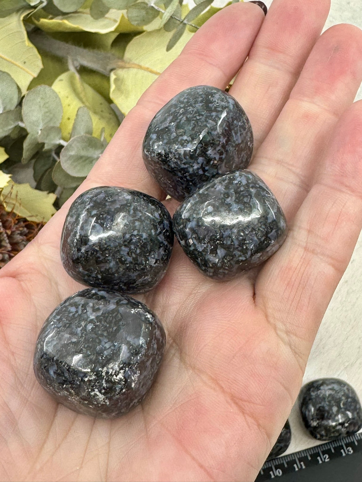 Indigo Gabbro (Mystic Merlinite) Tumbled Stone – Stone of Magic, Transformation & Deep Insight