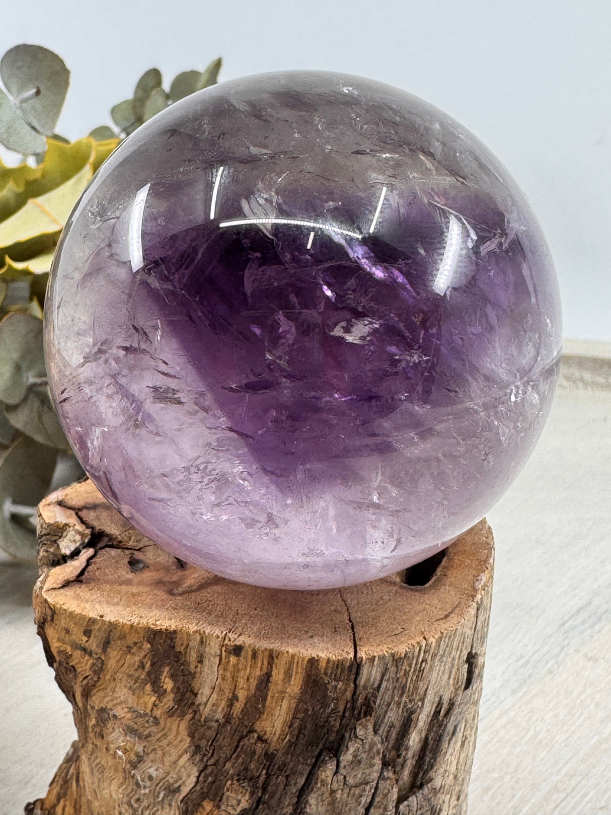 Amethyst Sphere 6cm – Divine Protection & Higher Consciousness Crystal