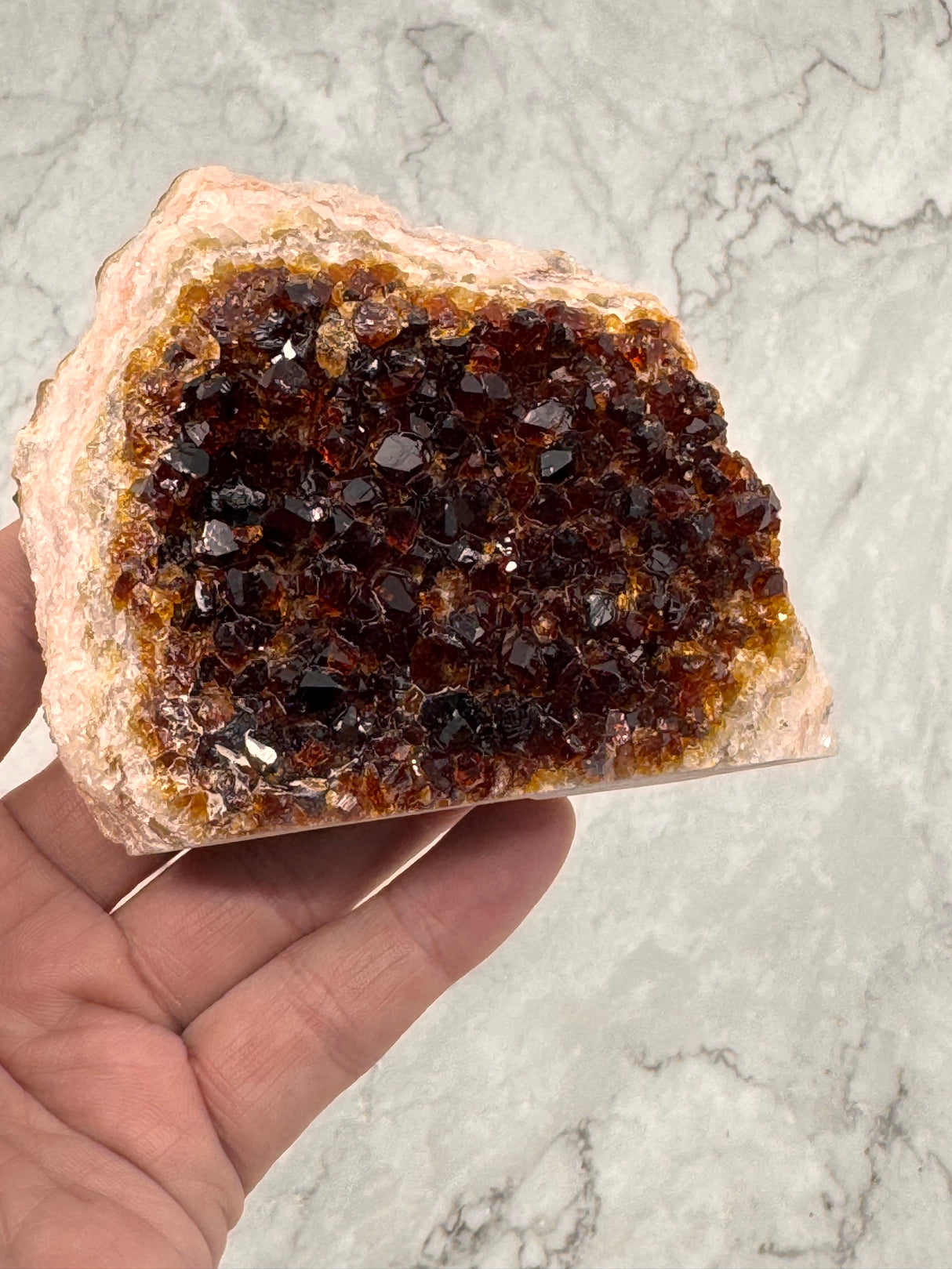 Citrine Cluster 456g - “I am successful in all areas of life”.