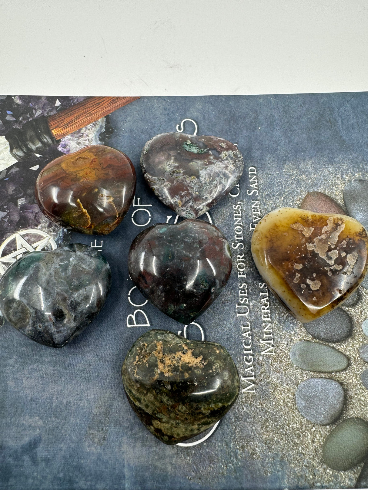 Polychrome Jasper Mini Hearts -"I am grounded and ready to take action towards my goals."