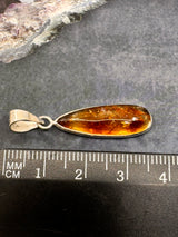 Citrine Silver Pendant & Silver Chain - “I am successful in all areas of life”.